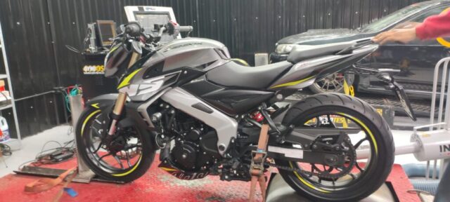 Dinamômetro 168km/h e 3,83kgmf de torque na roda