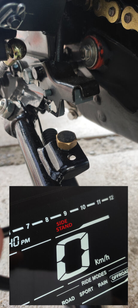Sensor começa a atuar indicando pezinho baixado.