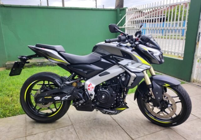 Visual da moto com peça instalada